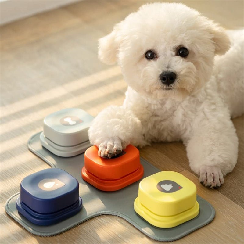 4-colors-pet-communication-button-vocal-training-interactive-toy-bell-ringer-with-pad-and-sticker