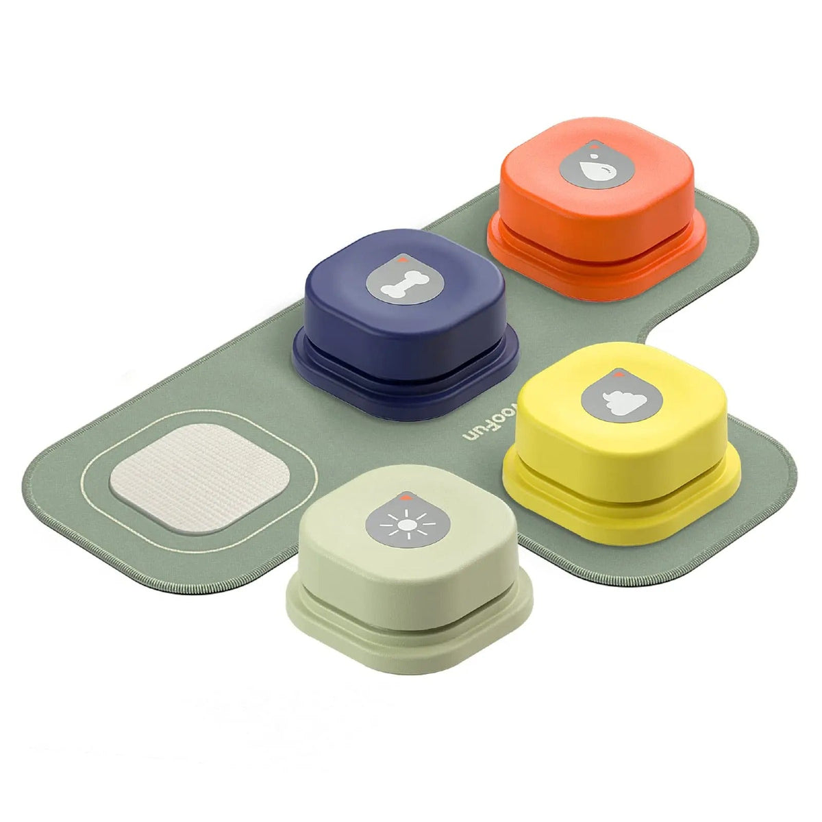 4-colors-pet-communication-button-vocal-training-interactive-toy-bell-ringer-with-pad-and-sticker