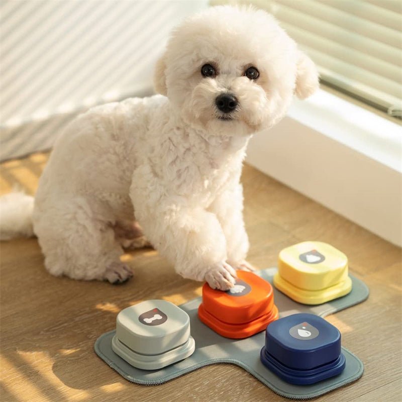 4-colors-pet-communication-button-vocal-training-interactive-toy-bell-ringer-with-pad-and-sticker