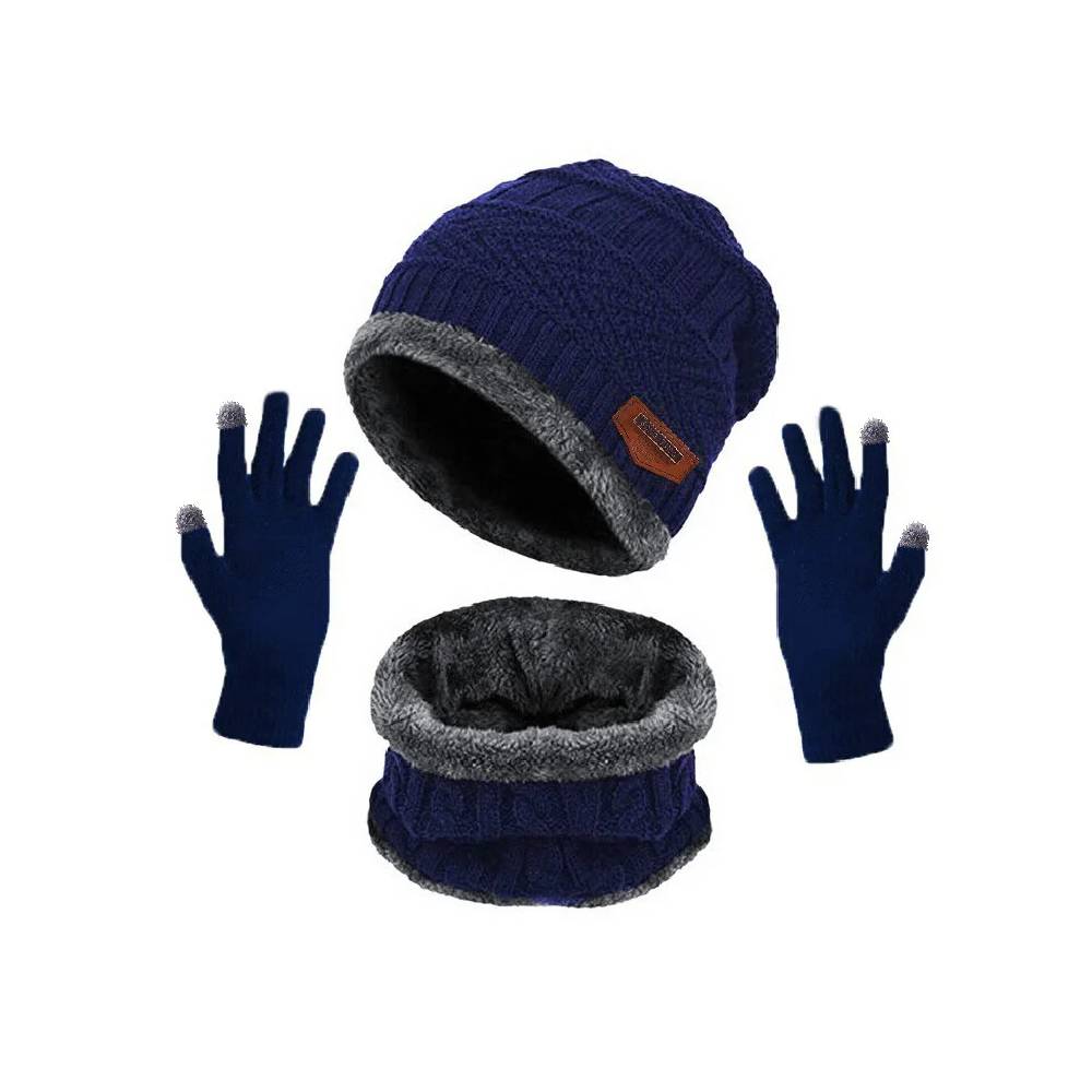 Unisex Winter Hat, Scarf, and Glove Set – Stay Warm in Style