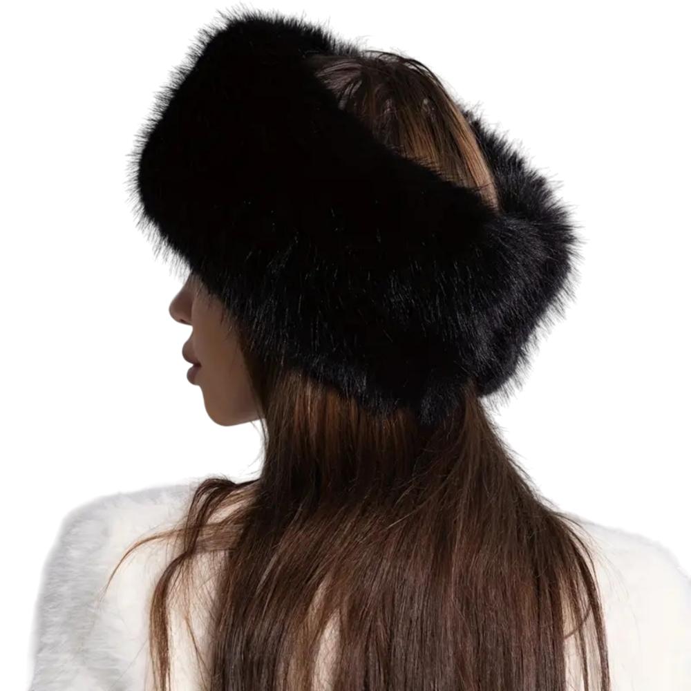 Faux Fur Headband – Elegant Winter Accessory for Women