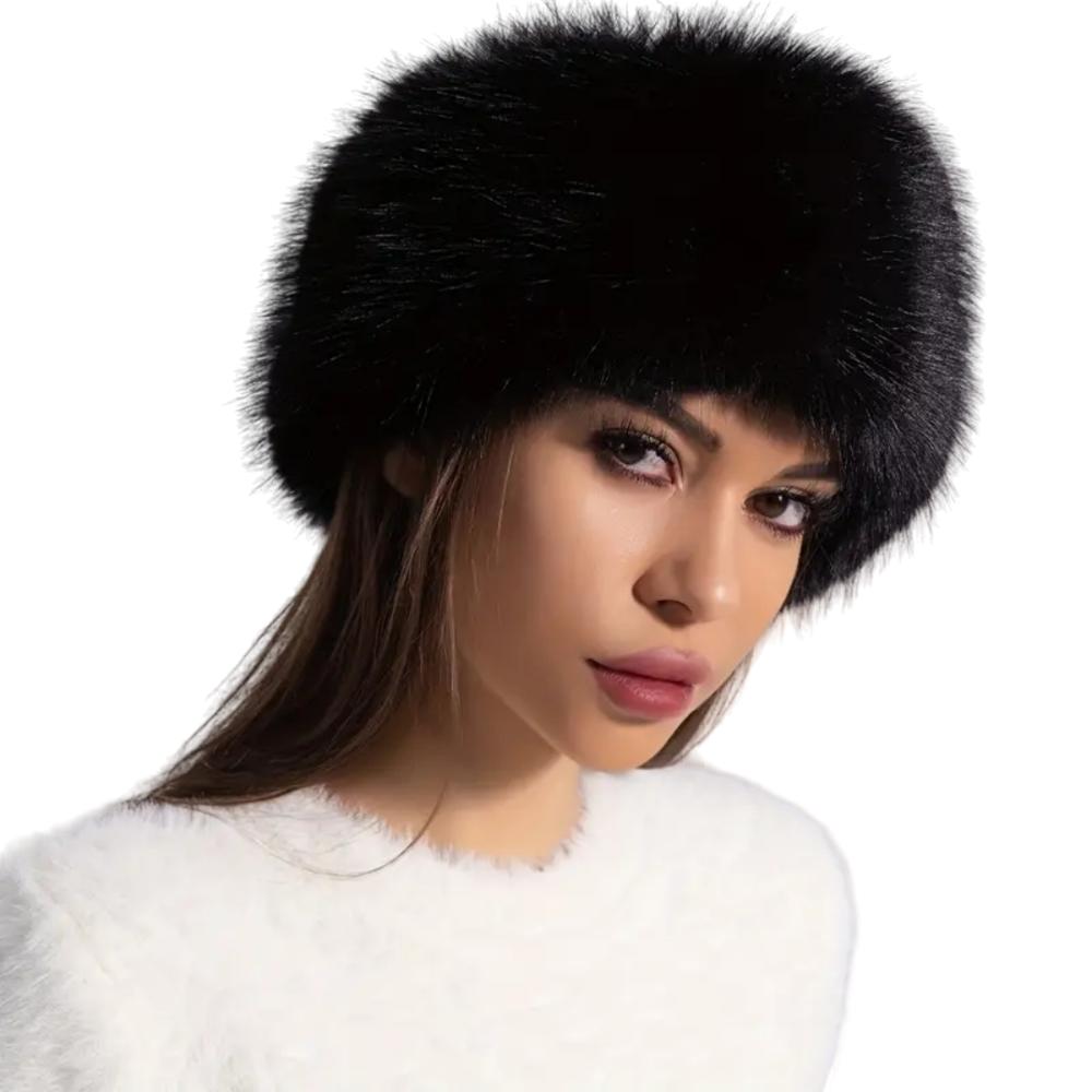 Faux Fur Headband – Elegant Winter Accessory for Women