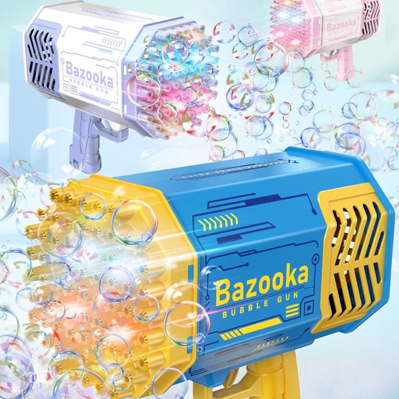 bubble-bazooka-gun-rocket-with-69-holes-soap-bubbles-machine-gun-automatic-blower-with-light-toys-for-kids-children-boys-girls