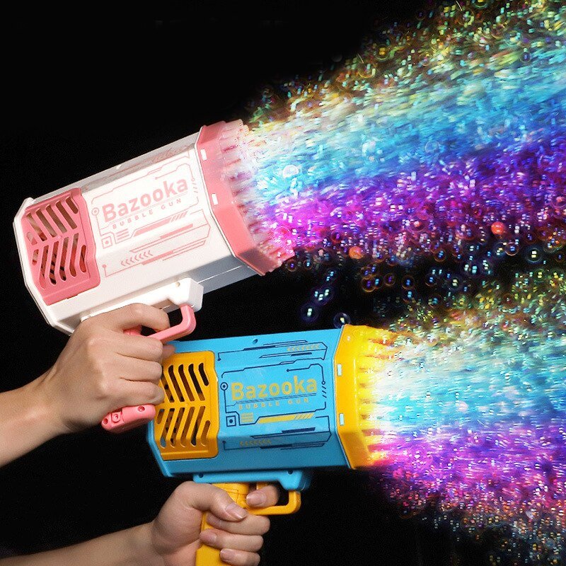 bubble-bazooka-gun-rocket-with-69-holes-soap-bubbles-machine-gun-automatic-blower-with-light-toys-for-kids-children-boys-girls