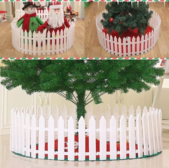 easy-to-assemble-christmas-tree-fence-christmas-white-fence-for-home-decor