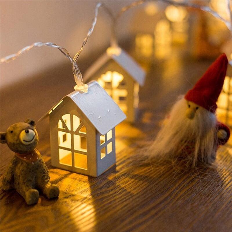 fairy-wood-house-lights-christmas-village-houses-string-lights