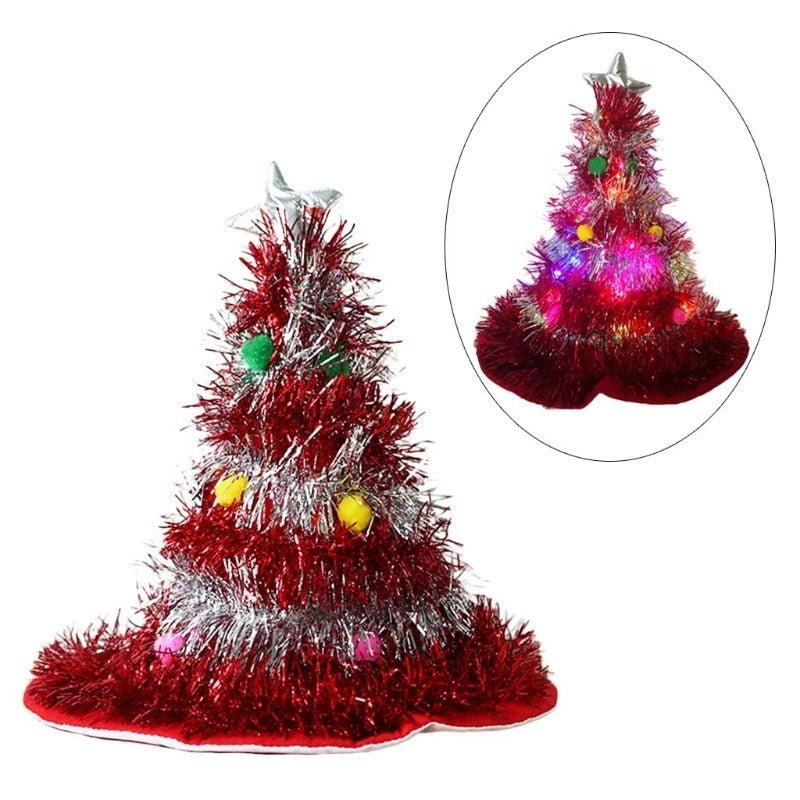 festive-christmas-tree-hat-holiday-theme-hat-santa-hats