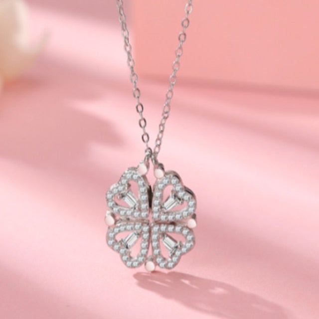 four-leaf-heart-shaped-necklace