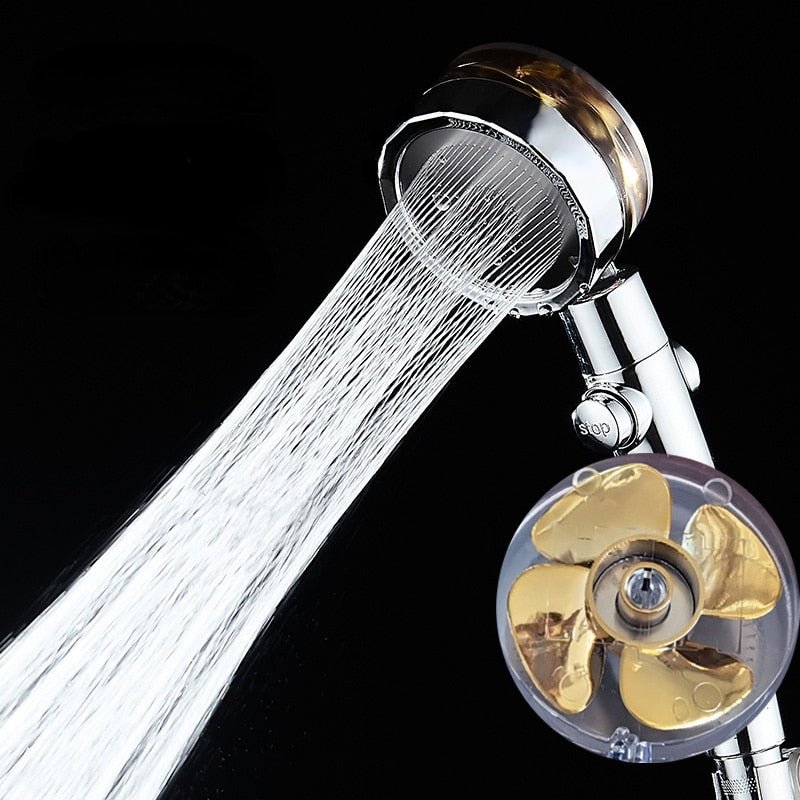 high-pressure-showerhead-hand-held-with-fan-built-in-filter-turbo-propeller