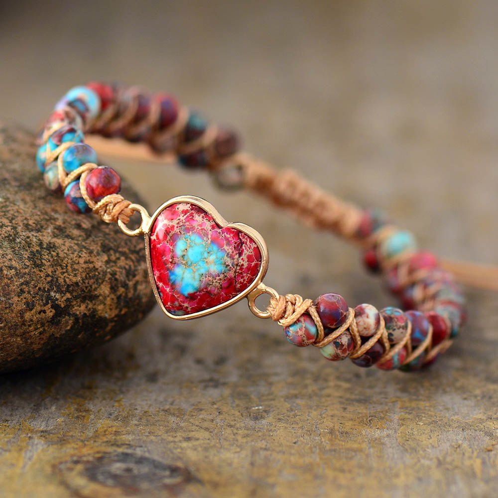 natural-stone-heart-jasper-bracelet