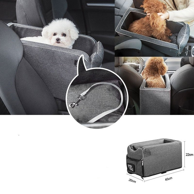 pet-armrest-safety-seat-pet-car-seat-travel-bag-suitable-for-small-dogs-and-cats