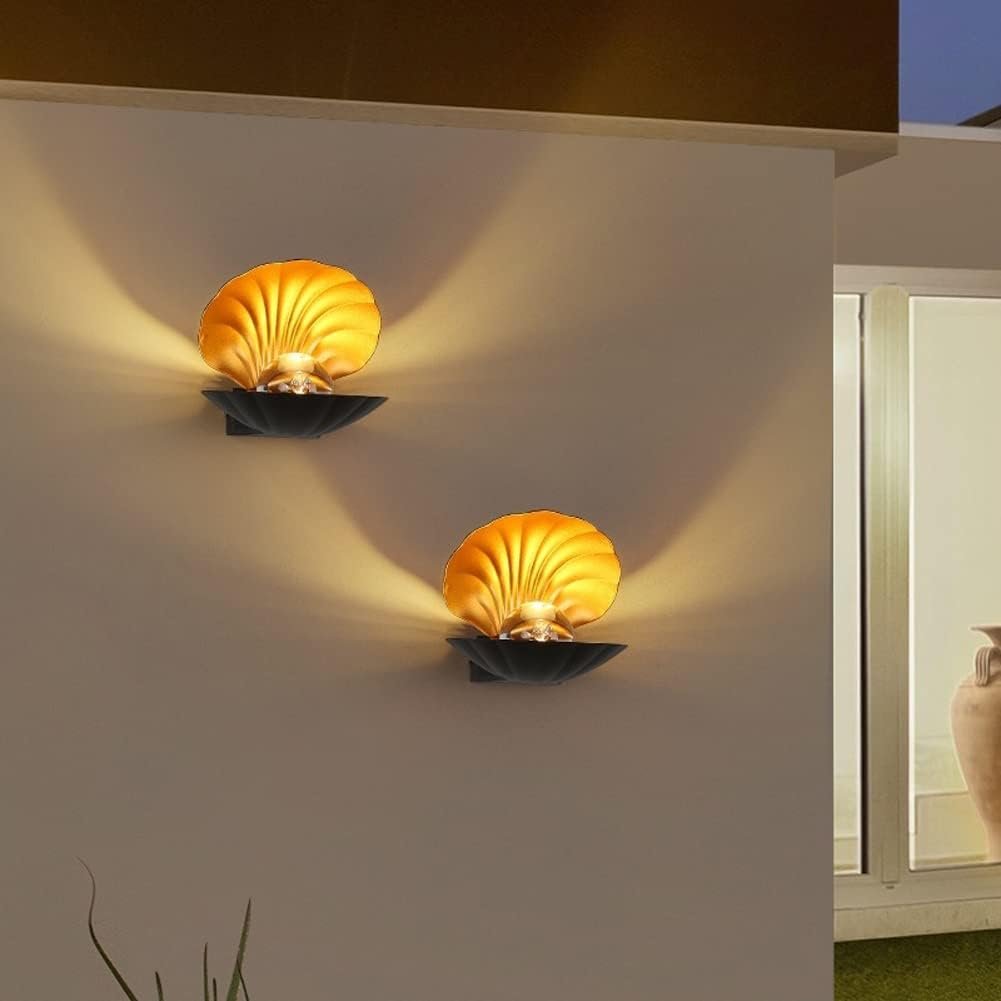 seashell-wall-lamp-creative-exterior-wall-light-fixture-led-clam-shell-pearl-lights