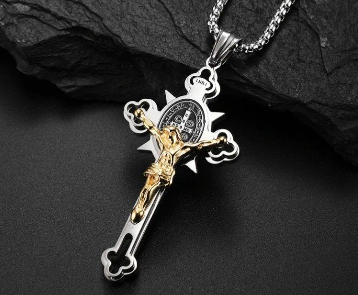 st-benedict-crucifix-cross-pendant-necklace