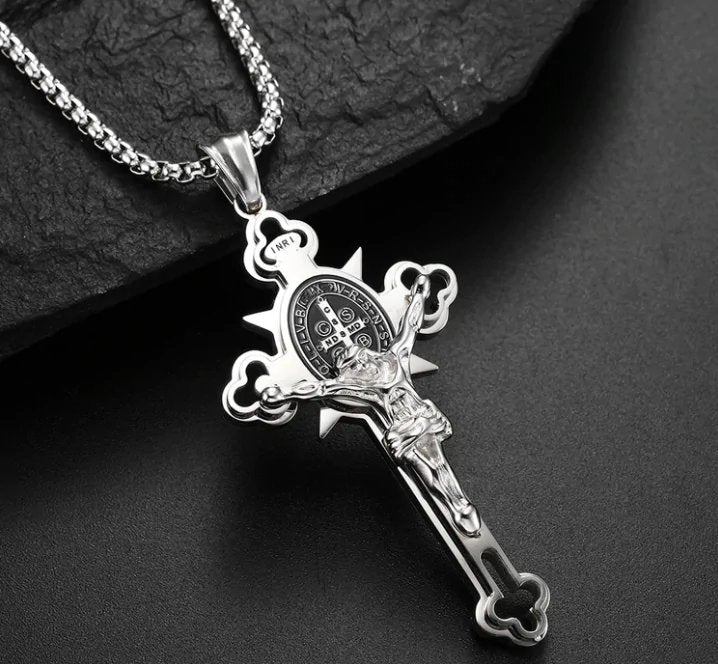 st-benedict-crucifix-cross-pendant-necklace