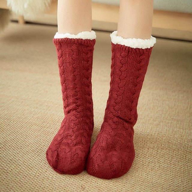 winter-home-socks-slippers-women-nonslip-thicken-warm-soft-cotton-sock