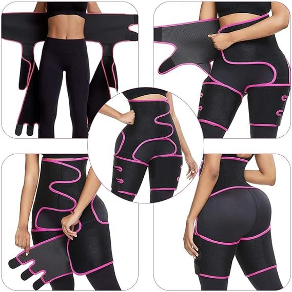 women-sweat-slim-trimmer-thigh-double-strap-butt-lifter-butt-thigh-thermal-sculpting-belt